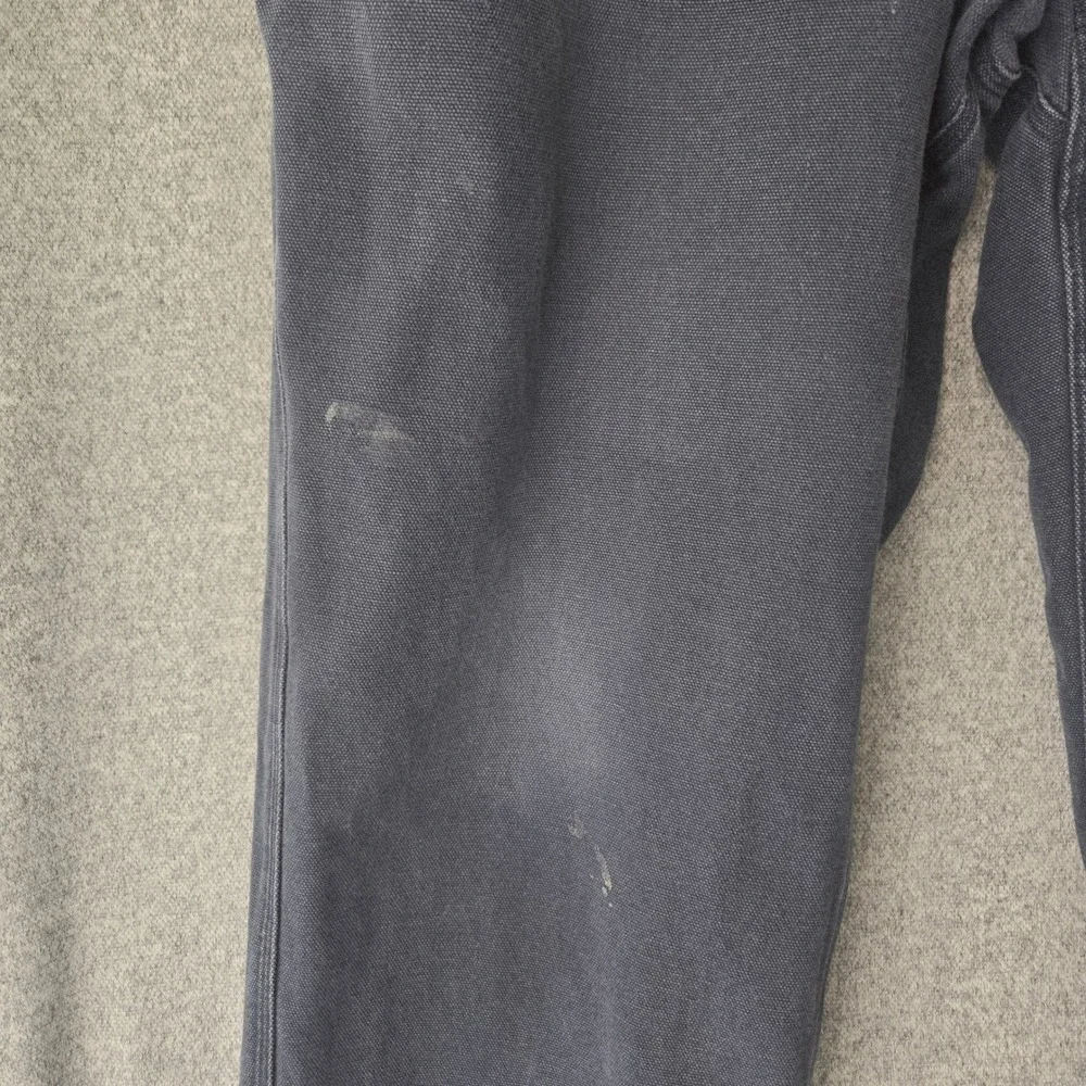 Duluth Trading Fire Hose Carpenter Pants‎ Mens 38x32 Gray Cotton Canvas Workwear